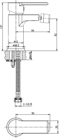  Cersanit Brasko Black 63110  