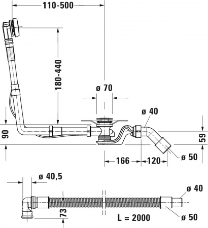����-������� Duravit Universal 792208
