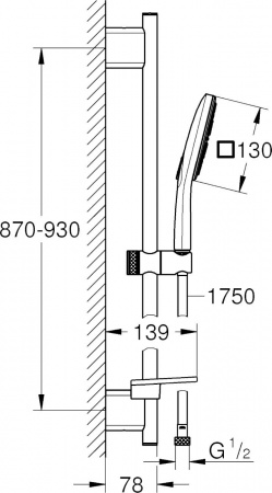 ������� �������� Grohe Rainshower SmartActive 26587LS0 ����� ����