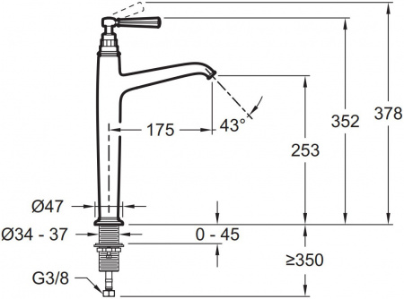 ��������� Jacob Delafon Cleo1889 E24309-BGG ��� ��������