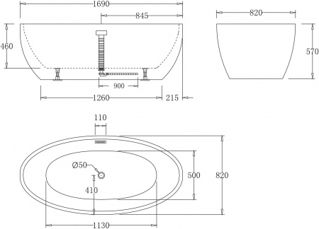��������� ����� BelBagno BB69-1700 170x80
