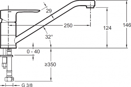 ��������� Jacob Delafon July E16084-4-CP ��� �������� �����