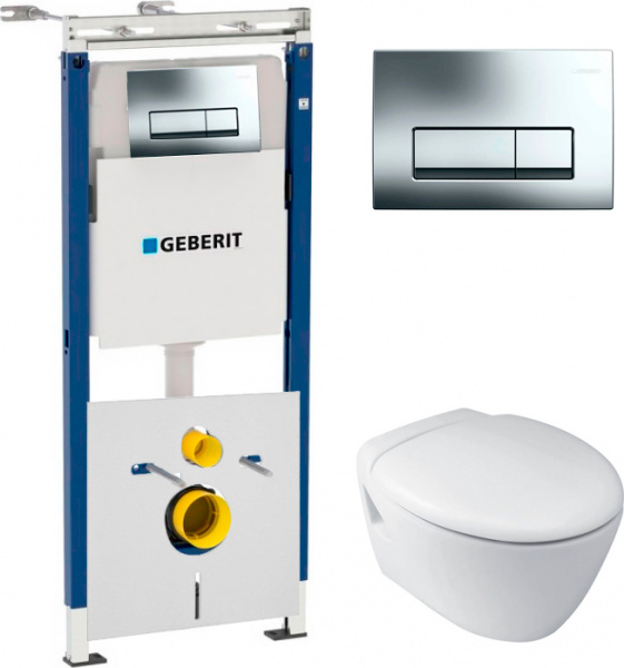 ��������  ������� ����������� ��� �������� Geberit Duofix ���������� 458.125.21.1 4 � 1 � ������� ����� + ������ ��������� Jacob Delafon Presquile E44