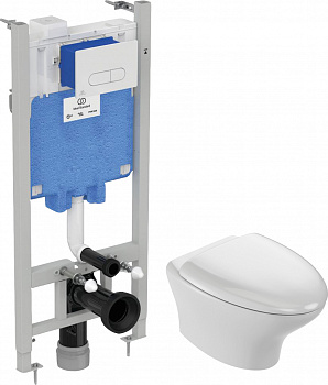    Jacob Delafon Nouvelle Vague EDJ102-00 + -   +  Ideal Standard ProSys Eco Frame 2.0 R0464AC   