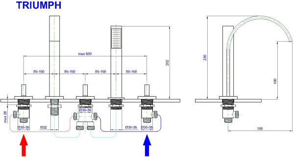 ��������� Royal Bath Triumph LT501/RB501 �� ���� �����
