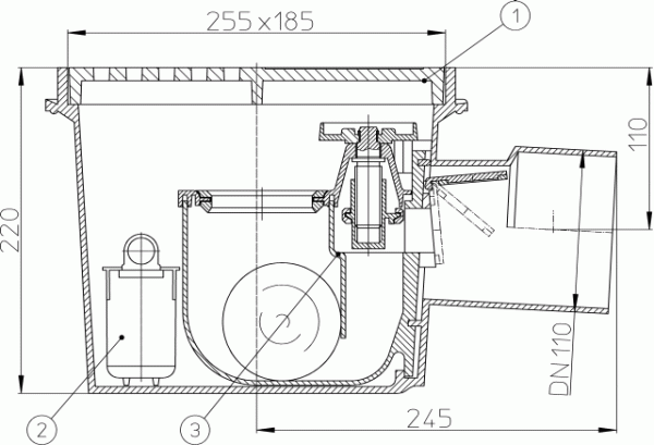 HL 77 ���� � �������������� �������� DN110