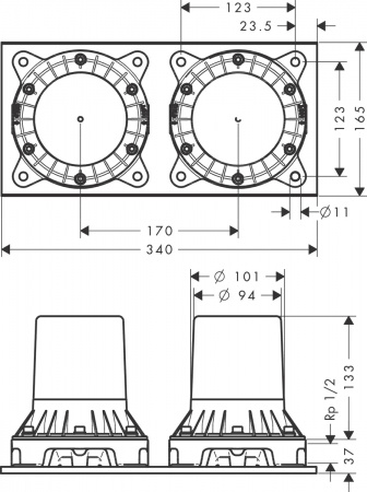 ��������� Axor Montreux 16547340 � ���������� ������, ���������