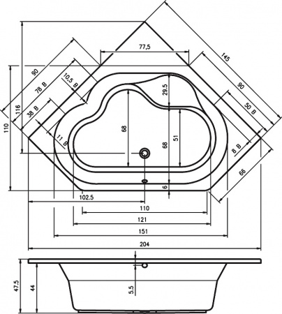 ��������� ����� Riho Winnipeg 145x145