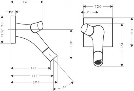 ��������� Axor Starck Organic 12015250 ��� ��������, ����������� ������
