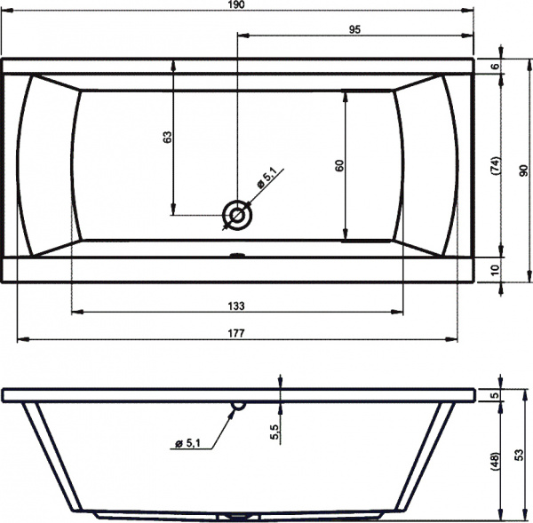 ��������� ����� Riho Julia 190x90