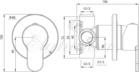   Elghansa Roundline 34R0583-White (Set-51)  ,   