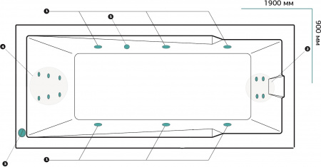 ��������� ����� Marka One Raguza 01��1990���� �������, 190x90