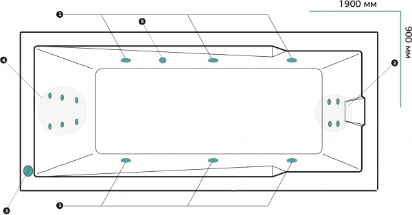 ��������� ����� Marka One Raguza 01��1990���� �������, 190x90