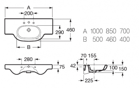 �������� Roca Meridian 32724B000 (100 ��)