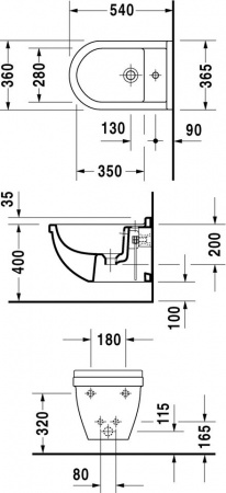 ���� ��������� Duravit Starck 3 228015