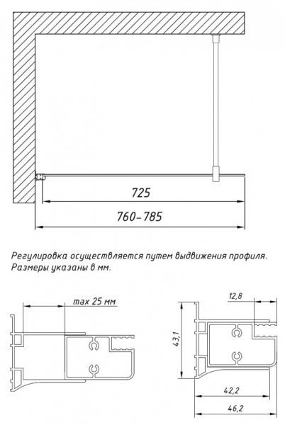 ������� ����������� Vegas Glass EAF 76 07 01 ������� ������� ����, ������ ����������