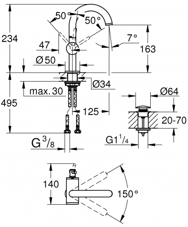 ��������� Grohe Atrio New 32043DC3 ��� ��������