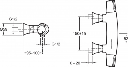 ��������� Jacob Delafon Symbol E71683-CP ��� ����