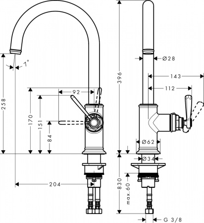 ��������� Axor Montreux 16580000 ��� �������� �����, ����