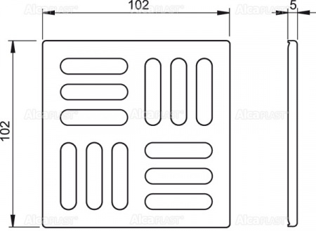 ������� AlcaPlast , 102 × 102 ����������� ����� MPV004