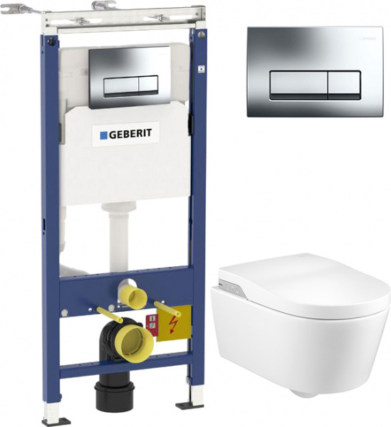 ��������  ������� ����������� ��� �������� Geberit Duofix ���������� 458.125.21.1 4 � 1 � ������� ����� + ������ ��������� Roca Inspira in-wash