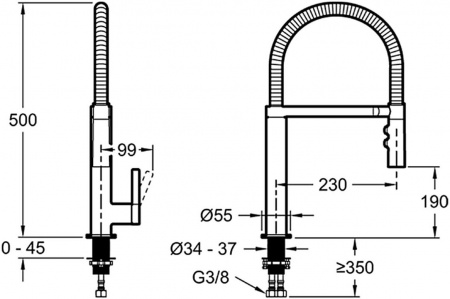 ��������� Jacob Delafon Spirale E23310-CP ��� �������� �����