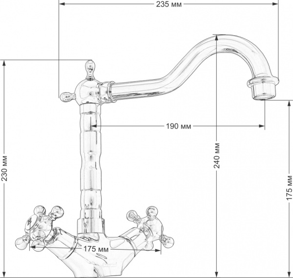 ��������� Seaman Barcelone SSL-5079 Antique Gold ��� �������� �����