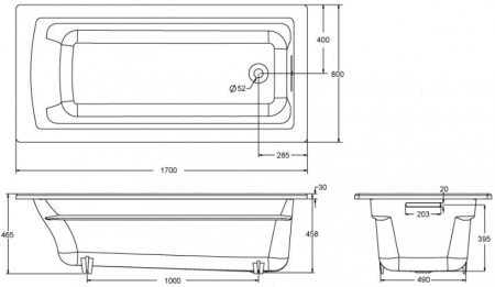 �������� ����� Jacob Delafon Archer 170�80