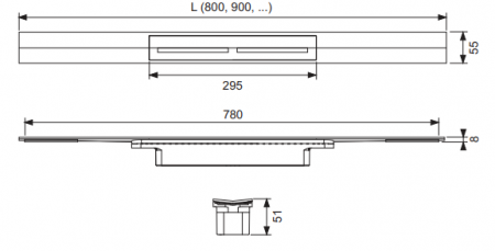 ������� ����� TECE Drainprofile 670900 90 �� �����