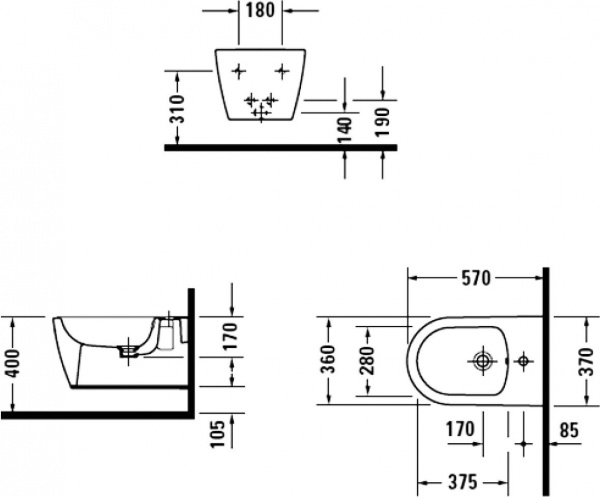 ���� ��������� Duravit ME by Starck 228815