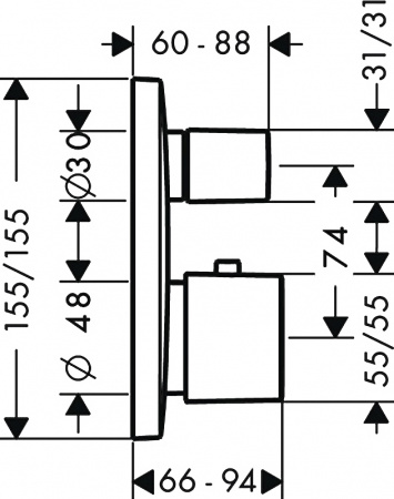 ��������� Hansgrohe PuraVida 15775000 ��� ����� � �����