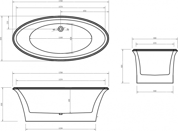 ��������� ����� Abber AB9289 170x80