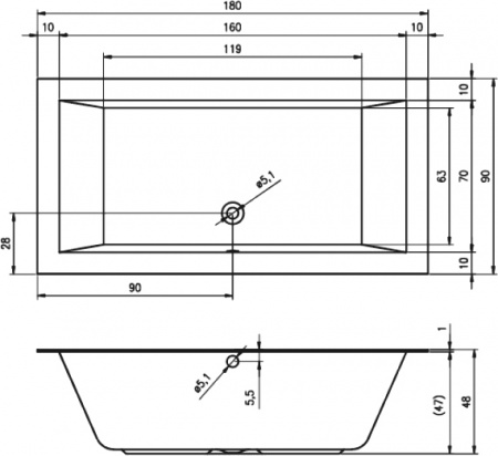 ��������� ����� Riho Lugo 180x90
