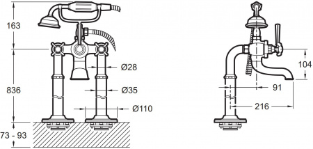 ��������� Jacob Delafon Cleo1889 E24314-CP ��������� ��� ���������� �����