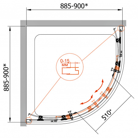 ������� ������ Cezares Eco R-2-90-P-Cr ������ punto