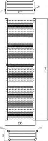 ����������������� ������������� Luxrad Regular G Plus 064175 120�53 R, �����, �������������� selmo pad