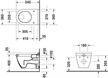 ������ ��������� Duravit Starck 3 2201090000