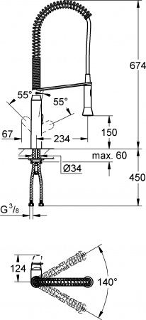 ��������� Grohe K7 32950DC0 ��� �������� �����