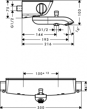 ��������� Hansgrohe Ecostat Select 13141400 ��� ����� � �����
