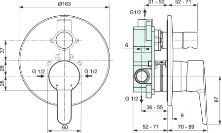 ��������� Ideal Standard Sesia A6945AA � ���������� ������, ��� ����� � �����