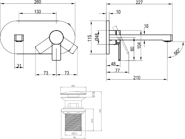 ��������� Villeroy & Boch Architectura TVW10311211061 ��� ��������