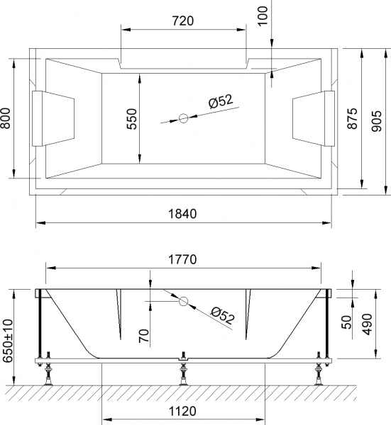 ��������� ����� Royal Bath Triumph RB 665102 185x90