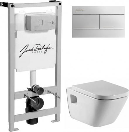 ��������  ������� ����������� ��� �������� Jacob Delafon E5504-NF + ������ ����� Jacob Delafon E4316-CP ���� + ������-������� Roca Gap 801472004 � ���