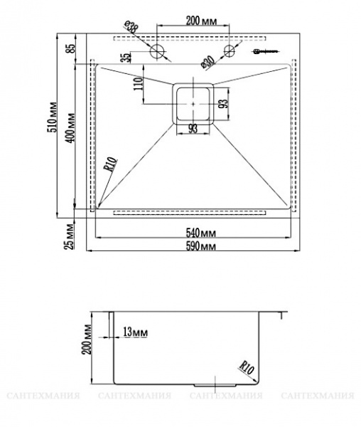 ����� �������� Omoikiri Akisame 59-LG ������� ������