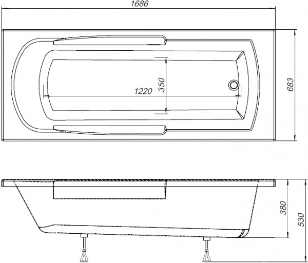 ��������� ����� Aquanet Extra 170x70