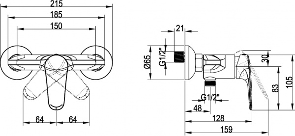 ��������� Villeroy & Boch O.novo Start TVS10530111061 ��� ����