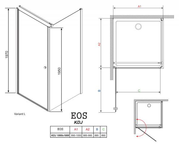 ������� ������ Radaway EOS KDJ 100 100 ��