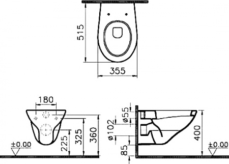 ������ ��������� VitrA Arkitekt 6107B003-0075
