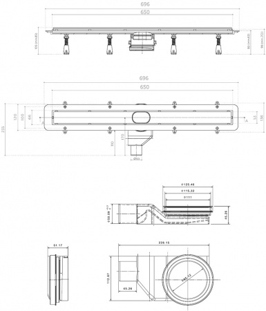   Pestan Confluo Frameless Line 650  