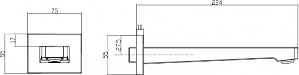 ����� Villeroy & Boch Architectura Square TVT12500200061 ��� �����